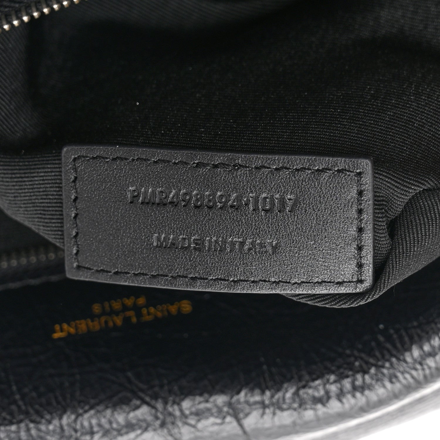Saint Laurent Crinkled Calfskin Matelasse Monogram Medium Niki Chain Satchel Black 7 of 10