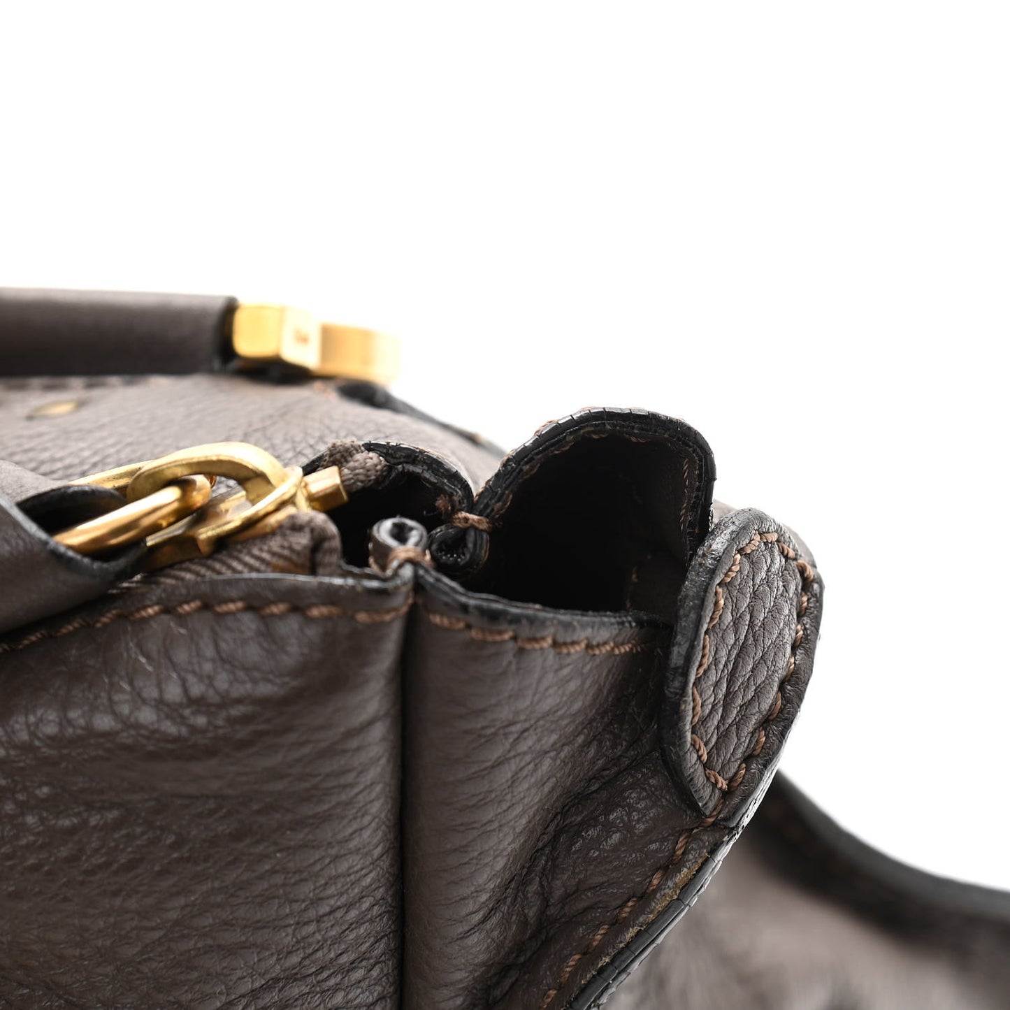 Calfskin Large Marcie Satchel Cashmere Grey
