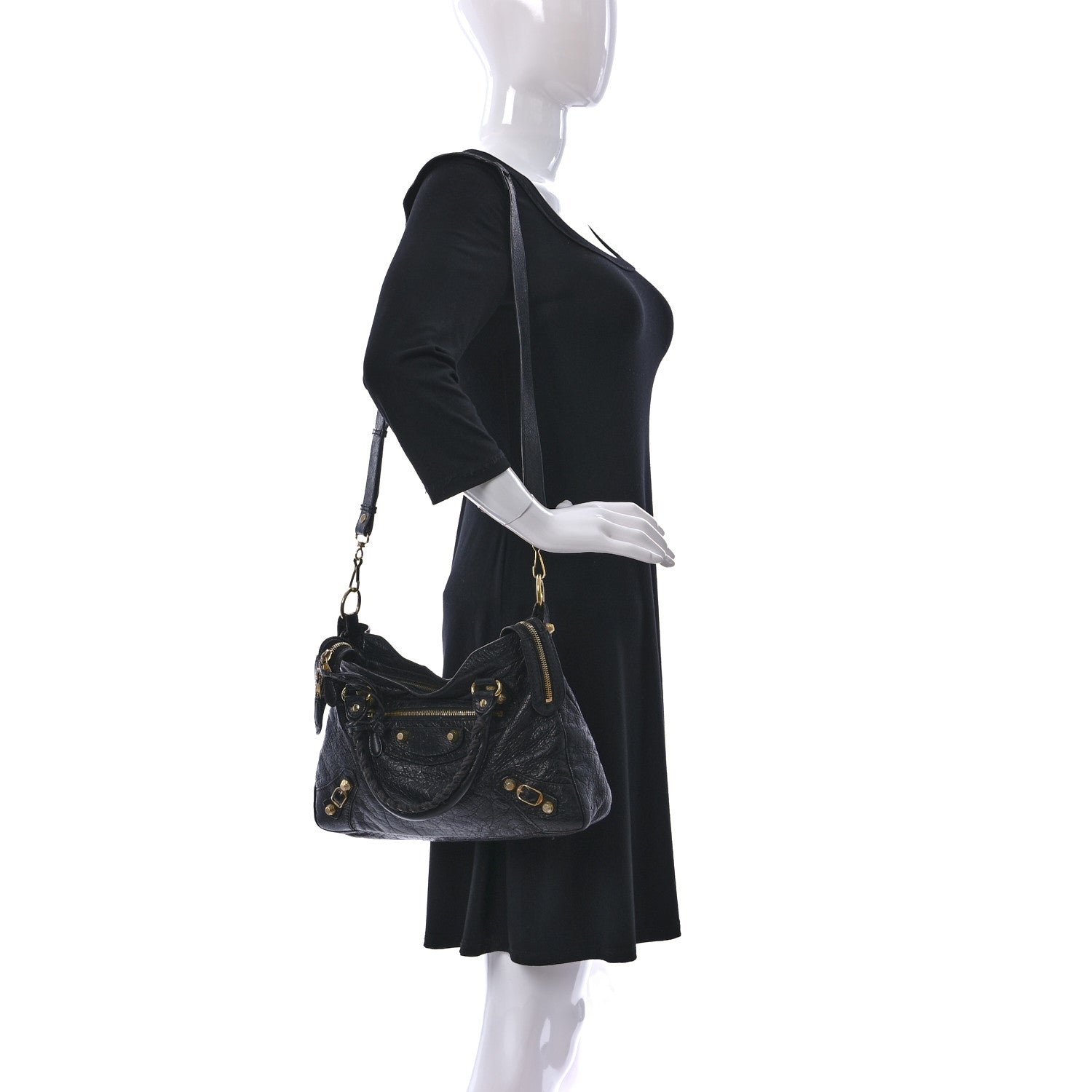 Balenciaga Agneau Giant 12 Gold Hardware Town Black 2 of 9