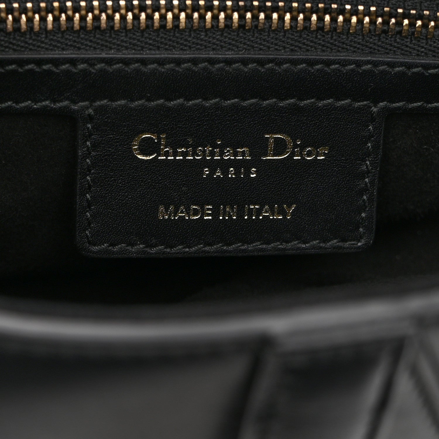 Christian Dior Calfskin Saddle Bag Black 6 of 10