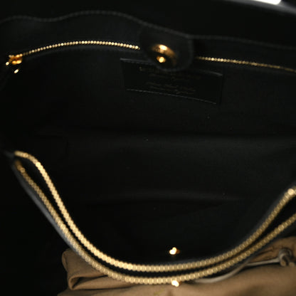 Burberry Grainy Calfskin House Check Medium Banner Tote Black 6 of 9