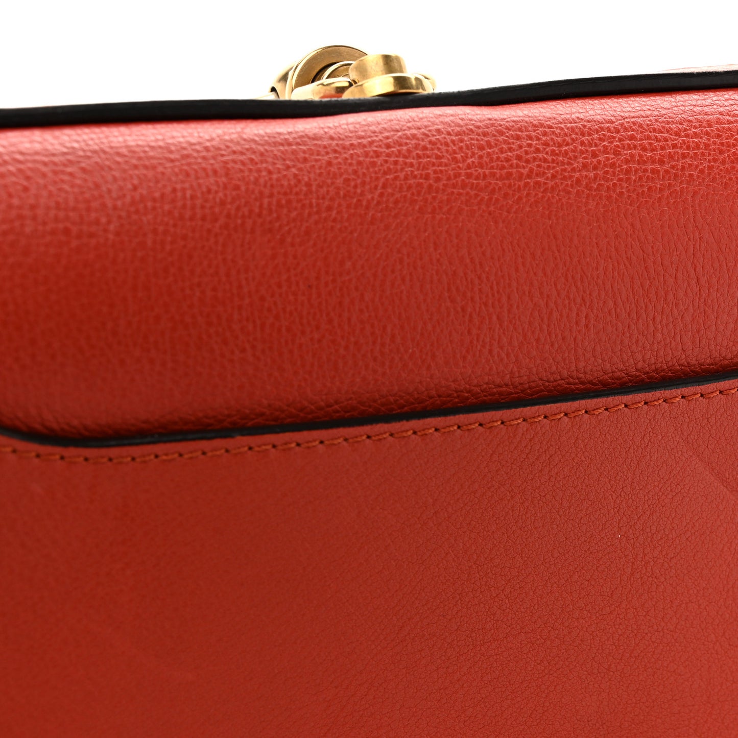 Calfskin Suede Medium Nile Bracelet Bag Earthy Red