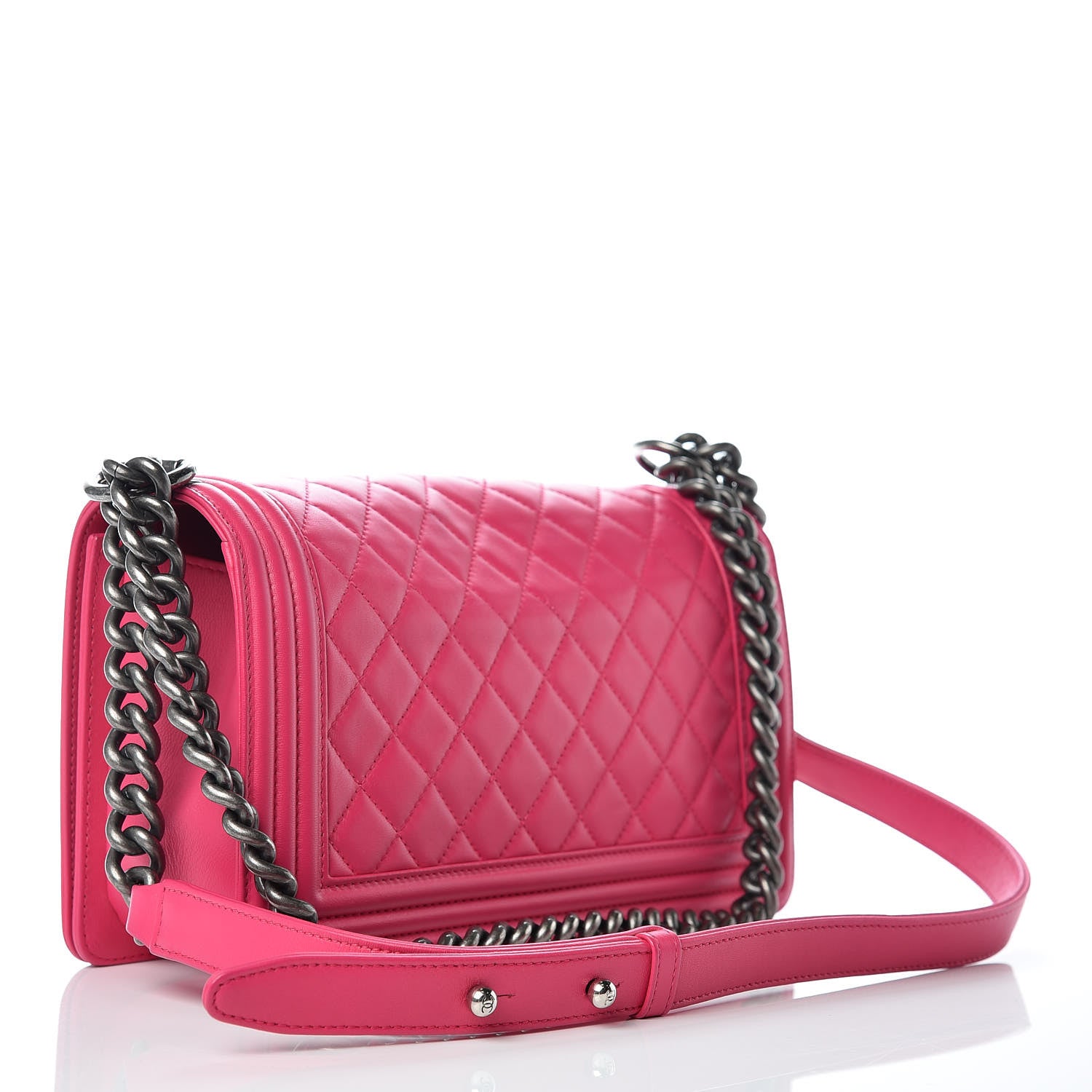 Chanel Calfskin Quilted Medium Boy Flap Pink 4 of 11