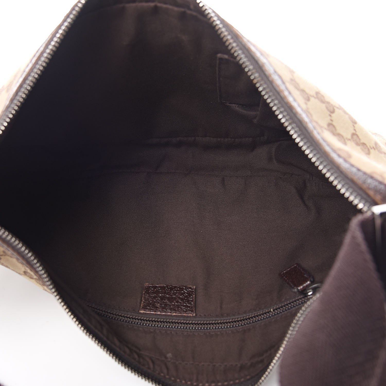 Gucci Monogram Medium Half Moon Hobo Dark Brown 5 of 13