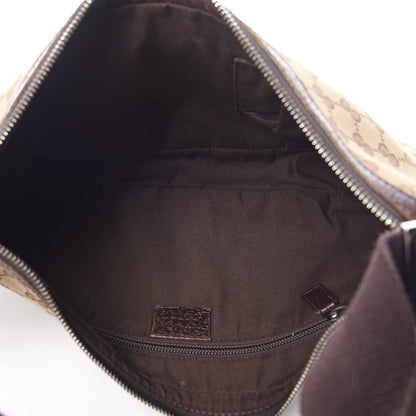 Gucci Monogram Medium Half Moon Hobo Dark Brown 5 of 13