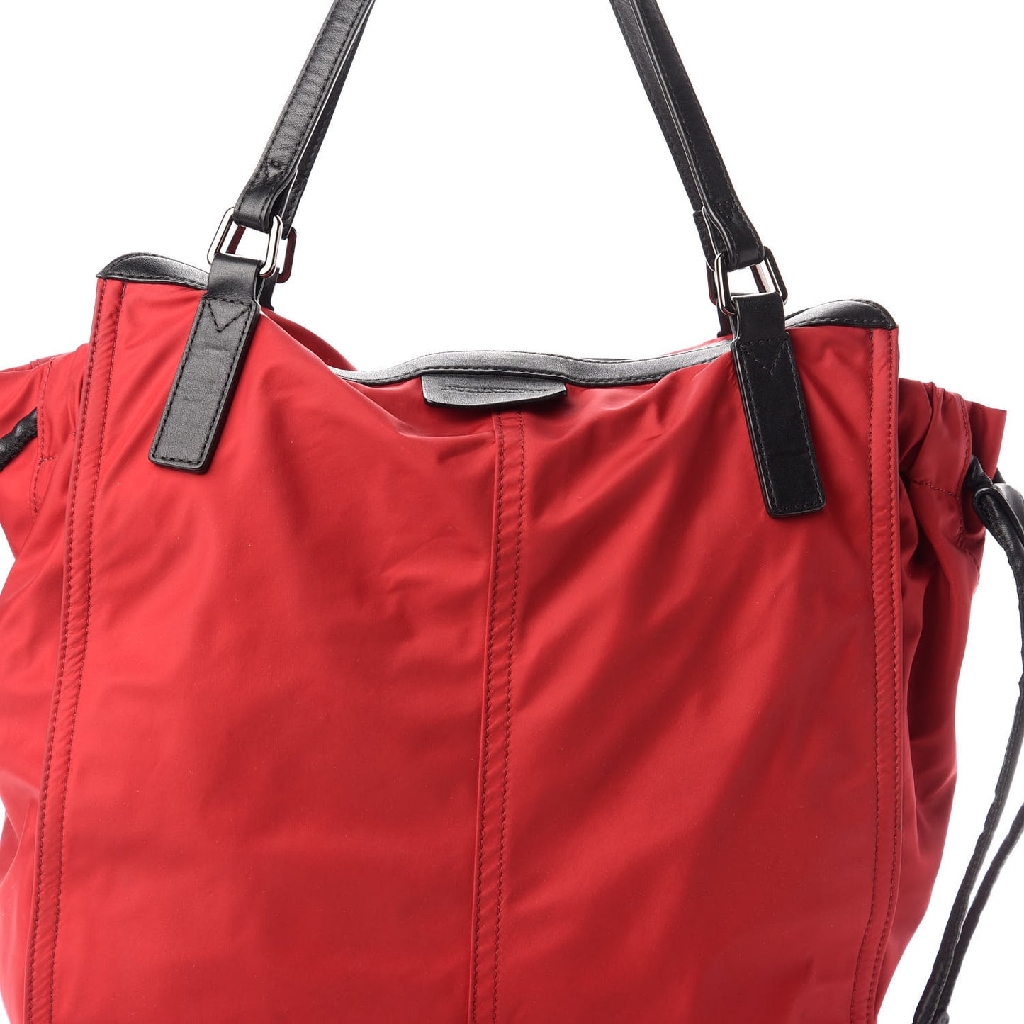 Nylon Buckleigh Packable Tote Bag Red