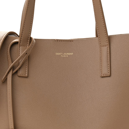 Saint Laurent Calfskin Toy Shopping Tote Dark Toffee 8 of 10