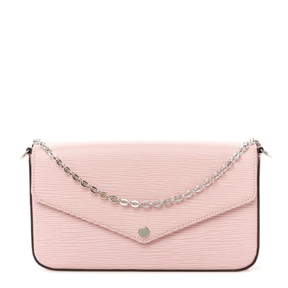 Louis Vuitton Epi Pochette Felicie Rose Ballerine 1 of 15