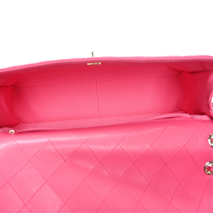 Chanel Caviar Quilted XXL Travel Flap Bag Dark Pink 5 of 12