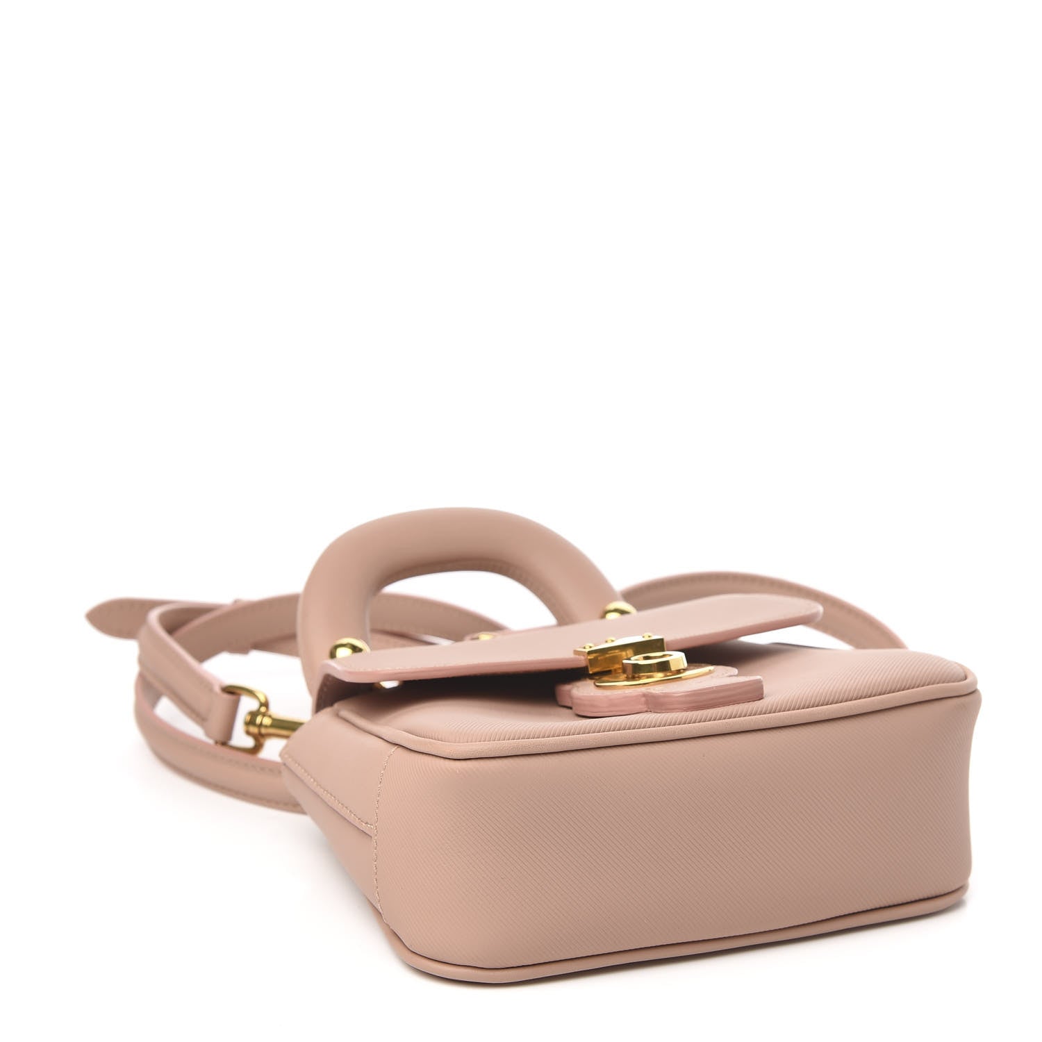Burberry Trench Calfskin Mini DK88 Top Handle Bag Light Pink 5 of 11