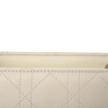 Christian Dior Calfskin Cannage Stitched Large East West Lady Dior White 11 of 29