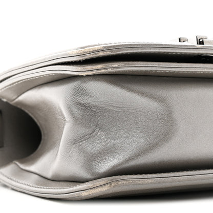 Chanel Galuchat Stingray Small Boy Flap Silver 9 of 16