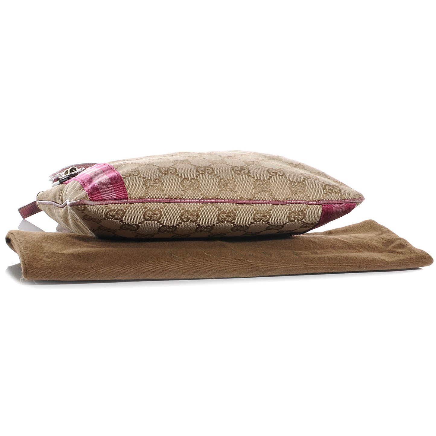 Monogram Web Jolicoeur Charms Messenger Pink Ebony