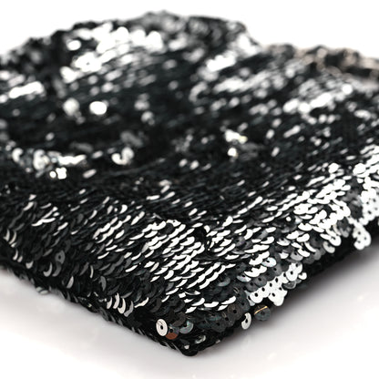 Chanel Sequin Summer Night Medium Drawstring Tote Black 10 of 10