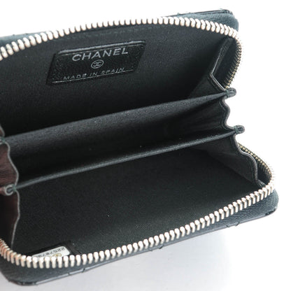 Chanel Patent Quilted Coco Boy Zip Coin Purse Black 5 of 7