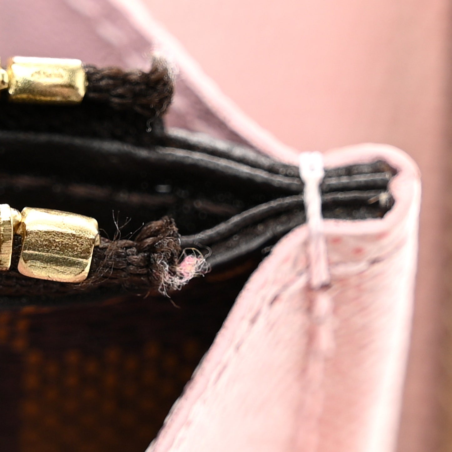 Damier Ebene Clemence Wallet Rose Ballerine