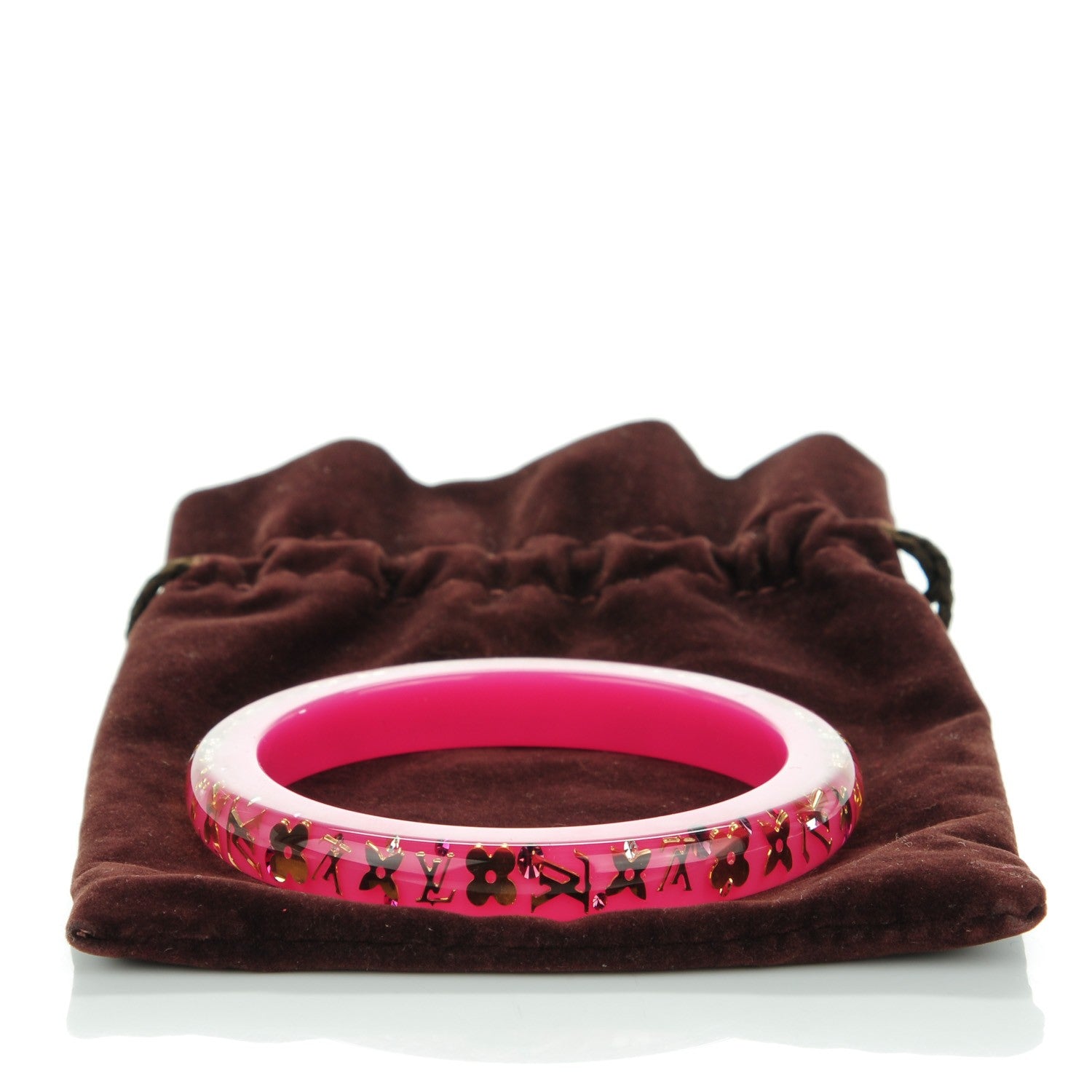 Louis Vuitton Resin Swarovski Medium Inclusion Bracelet PM Rose Pop 3 of 3