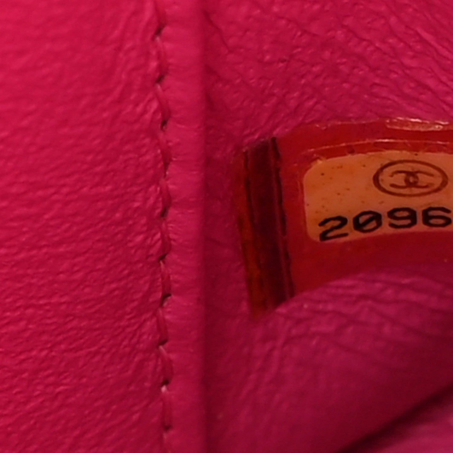 Chanel Lambskin Chevron Quilted Mini Rectangular Flap Pink 7 of 10
