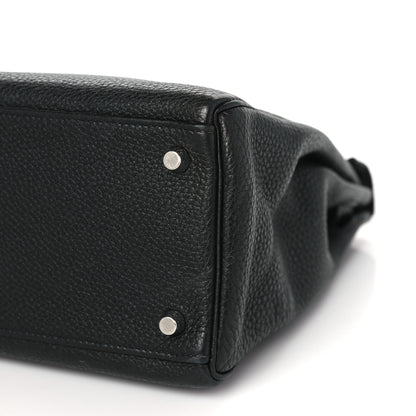 Hermes Taurillon Clemence Kelly Retourne 32 Black 10 of 14
