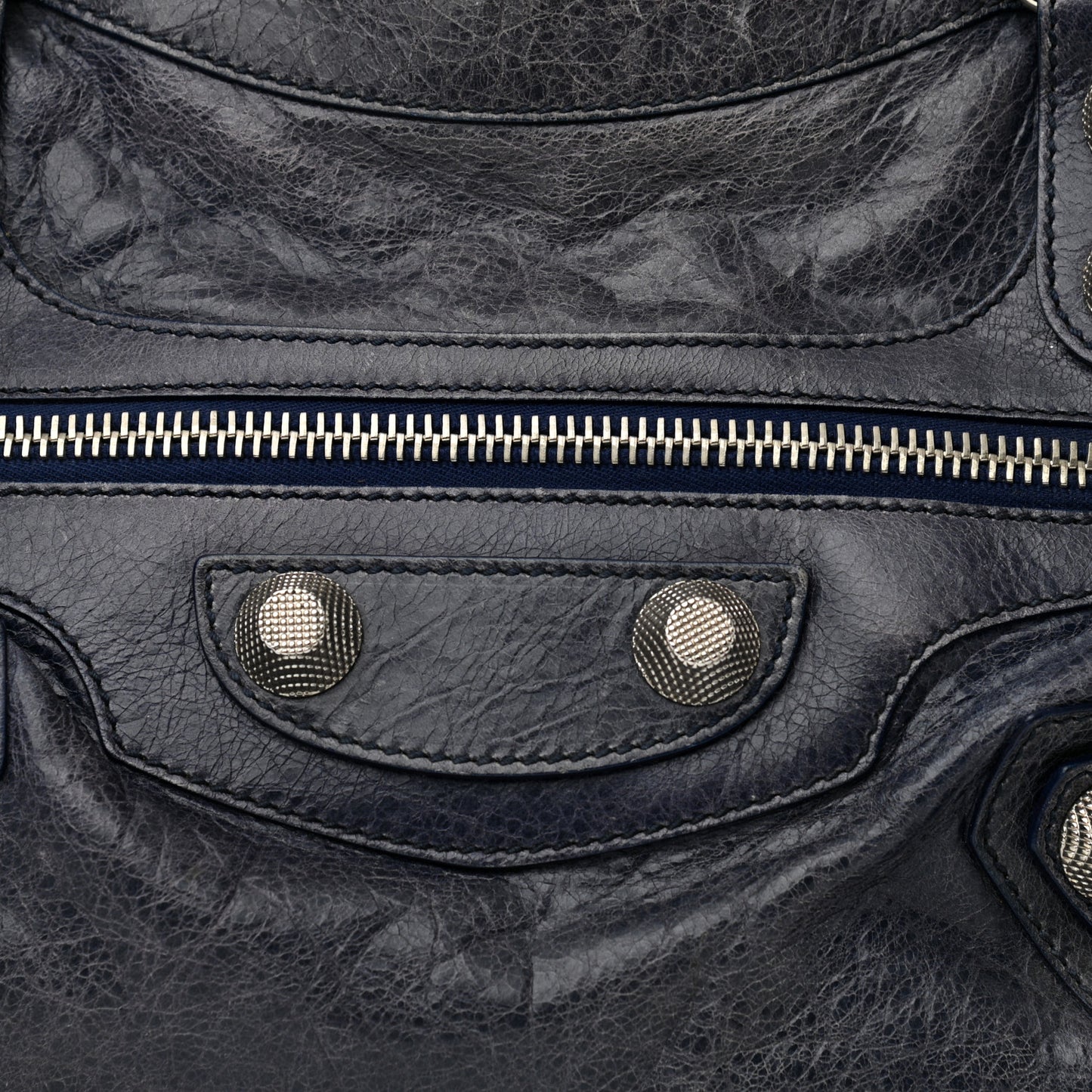 Agneau Giant 21 Silver Hardware City Bleu Roi