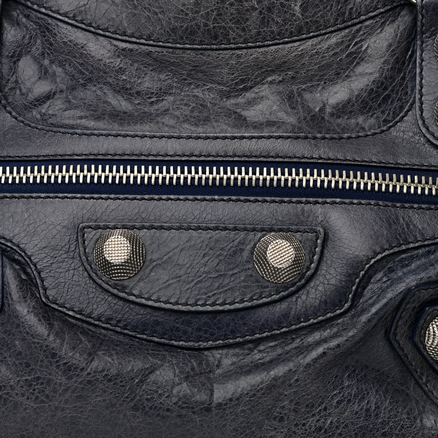 Balenciaga Agneau Giant 21 Silver Hardware City Bleu Roi 8 of 12