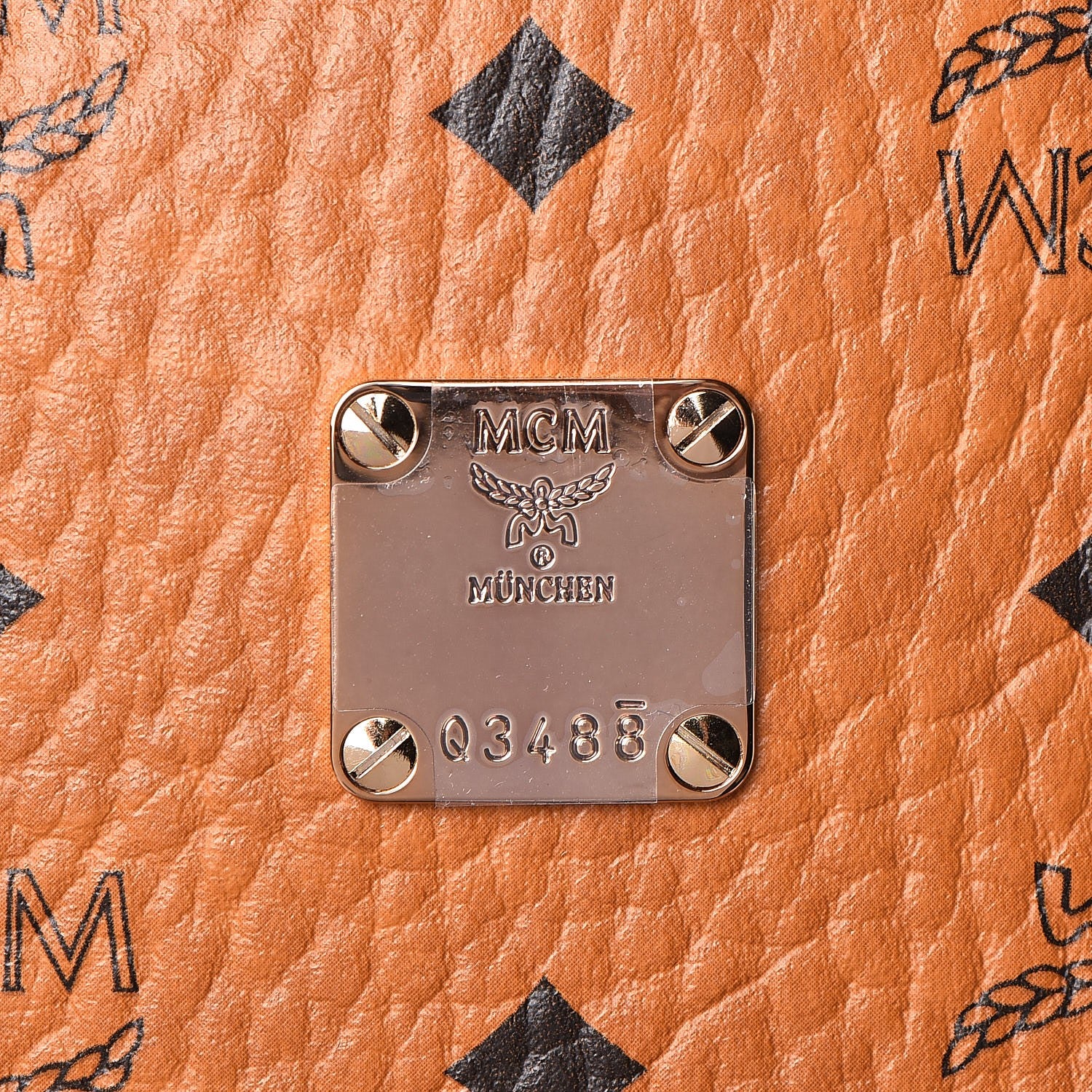 MCM Visetos Medium Side Studs Stark Backpack Cognac 10 of 12