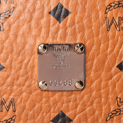 MCM Visetos Medium Side Studs Stark Backpack Cognac 10 of 12