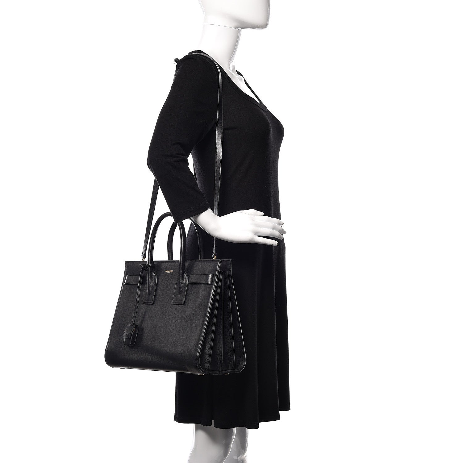 Saint Laurent Calfskin Small Sac De Jour Black 2 of 14