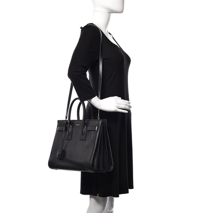 Saint Laurent Calfskin Small Sac De Jour Black 2 of 14