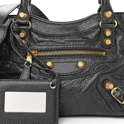 Balenciaga Agneau Giant 12 Gold Hardware Mini City Gris Fossile 8 of 12