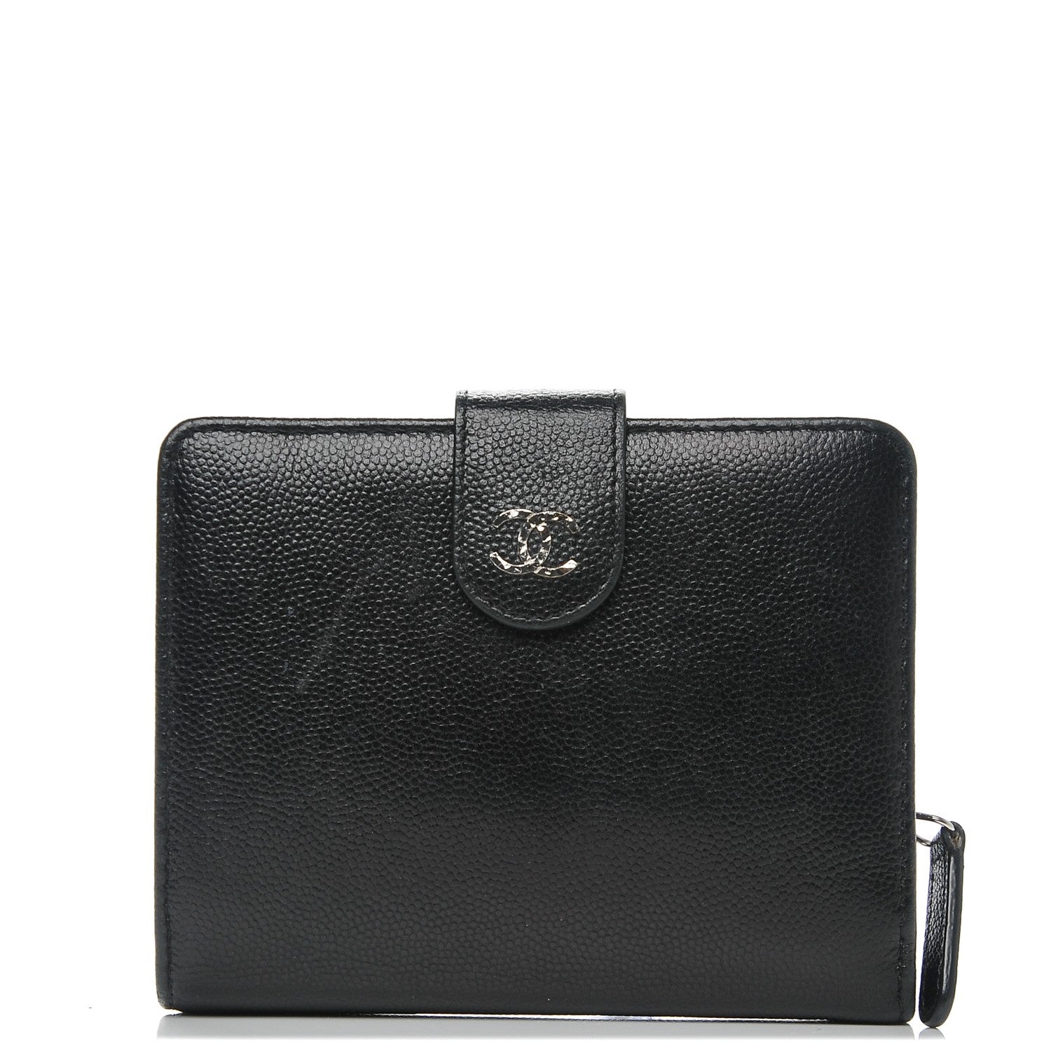 Chanel Caviar Sevruga French Compact Wallet Black 1 of 7