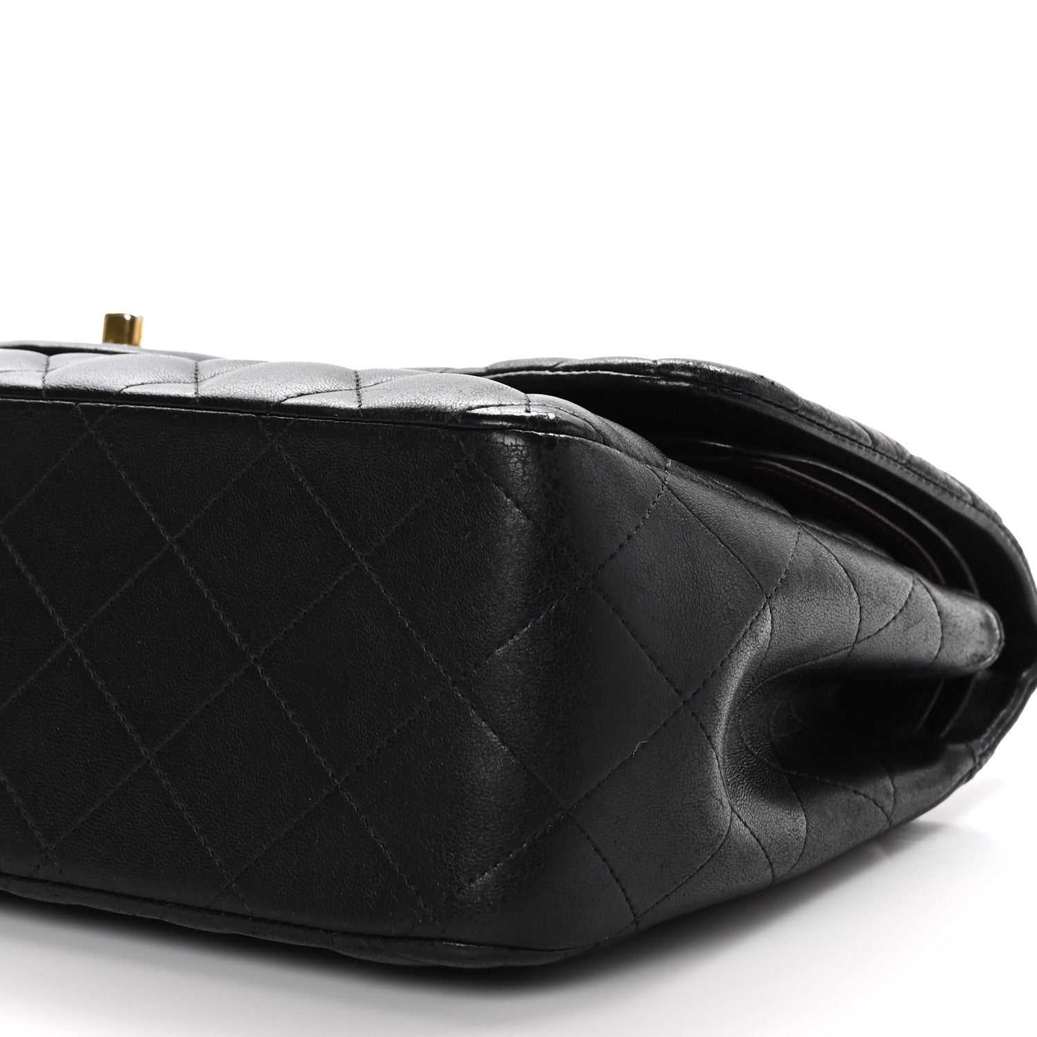 Chanel Lambskin Quilted Jumbo Double Flap Black 10 of 13