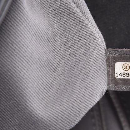 Chanel Iridescent Calfskin Glint Flap Black 7 of 11