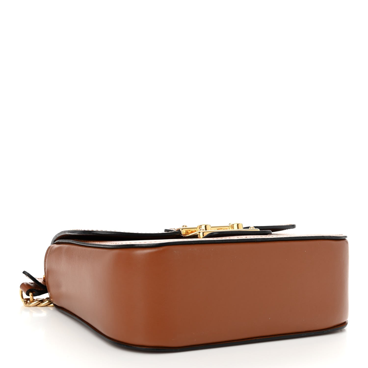 Miu Miu City Calf Lock Shoulder Bag Cognac 4 of 12