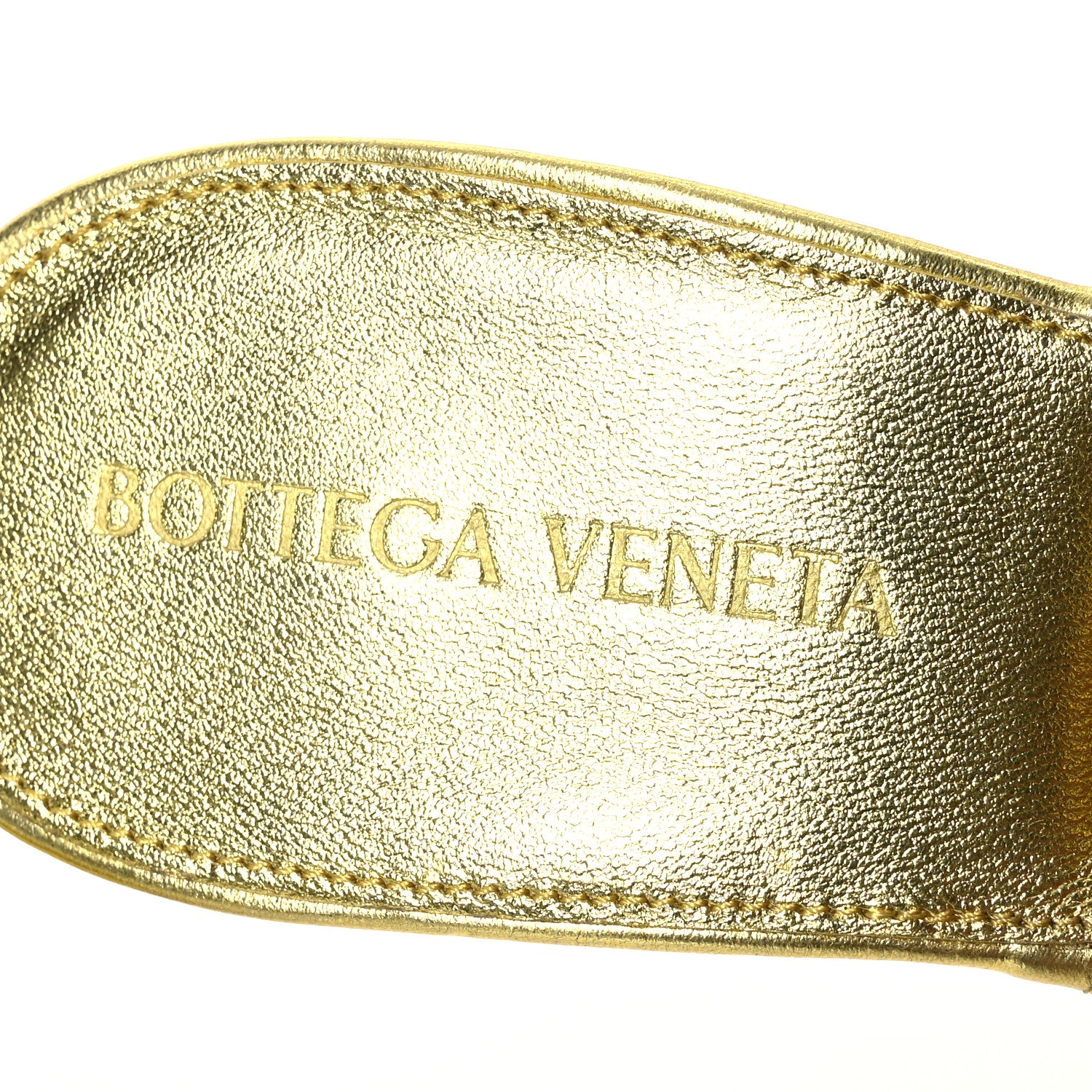 Bottega Veneta Metallic Nappa Maxi Reflection Weave Lido 90mm Mule Sandals 38.5 Gold 8 of 11