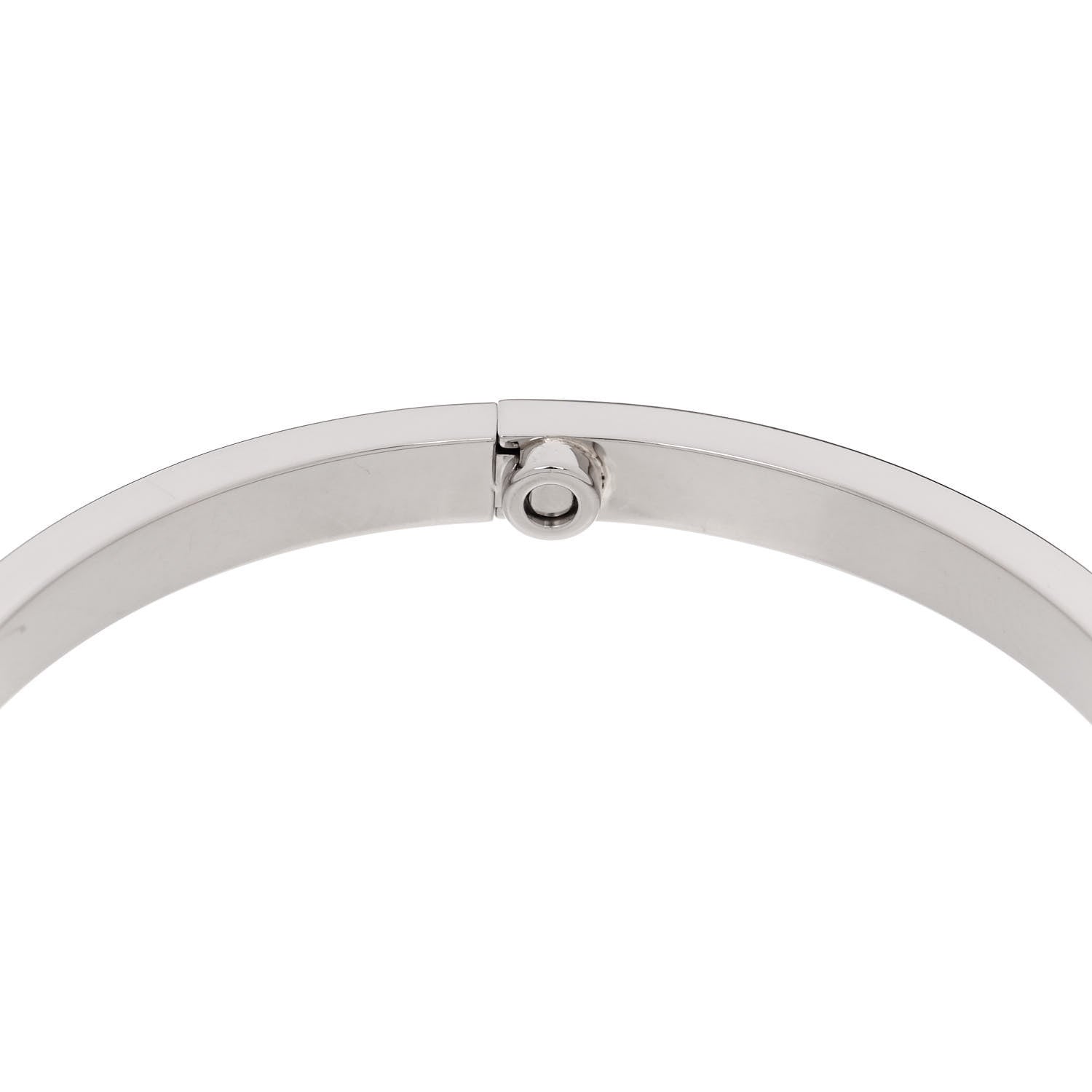 Cartier 18K White Gold Small LOVE Bracelet 16 6 of 6
