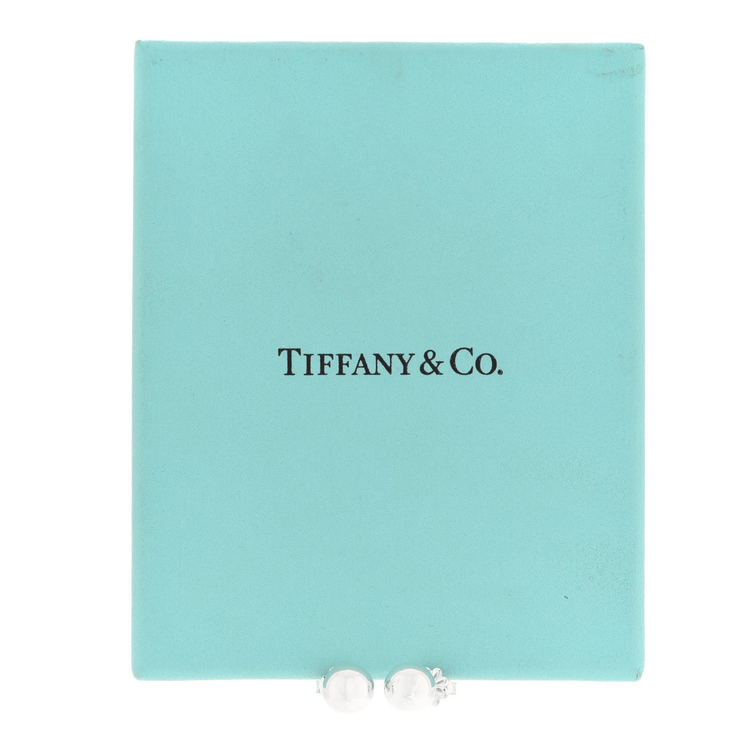 Tiffany Sterling Silver 8mm HardWear Ball Earrings 6 of 6