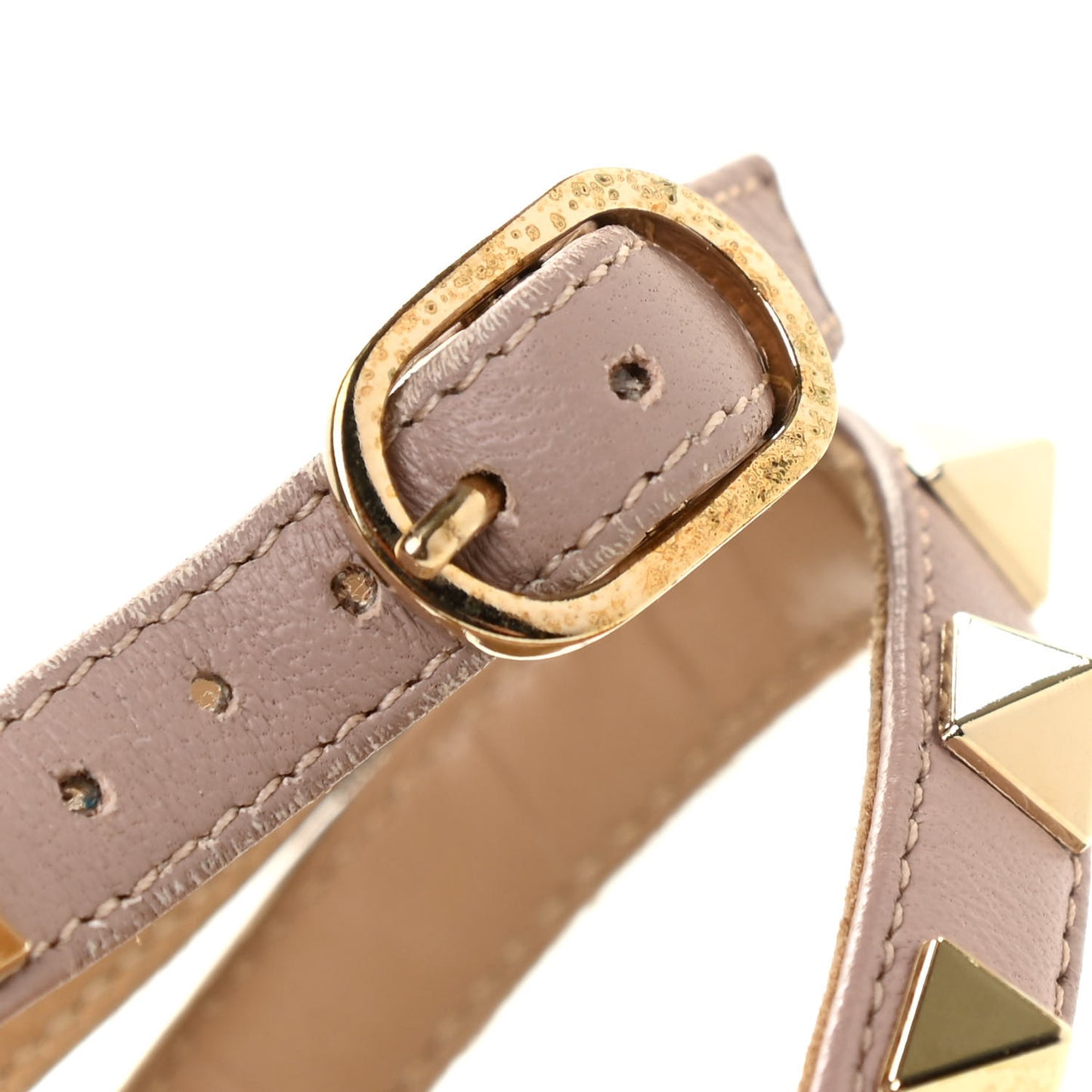 Patent Rockstud Ankle Strap 100mm Pumps 37 Parrot Poudre