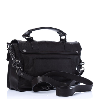 Proenza Schouler Lambskin Tiny PS1 Satchel Dark Chocolate 2 of 3