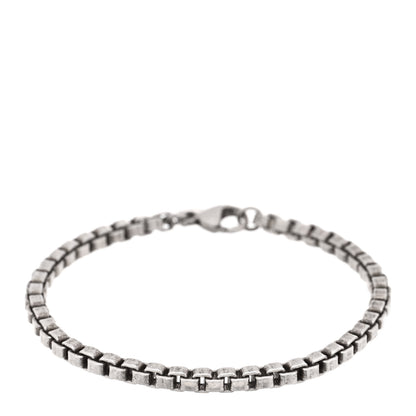 Tiffany Sterling Silver 4mm Venetian Link Bracelet 1 of 3