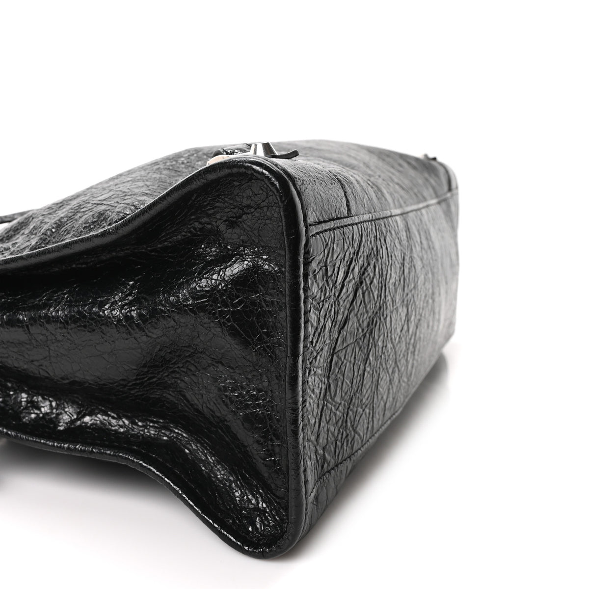 Balenciaga Agneau Arena Silver Hardware Medium Le City Black 10 of 11