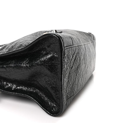 Balenciaga Agneau Arena Silver Hardware Medium Le City Black 10 of 11