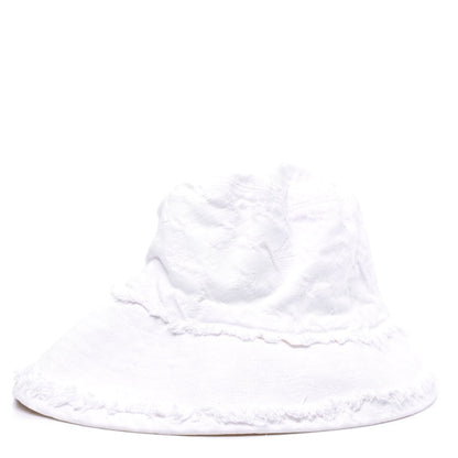 Louis Vuitton Monogram Denim Fringe Bucket Hat L White 1 of 4