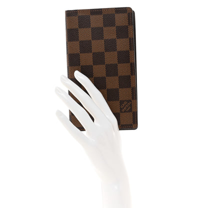 Louis Vuitton Damier Ebene Checkbook Cover Wallet 2 of 7