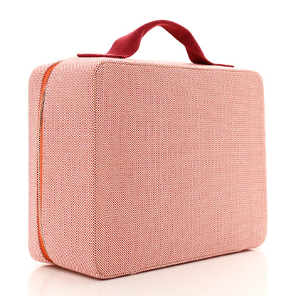 Hermes Cotton Les Cabanes Case Orange FRAMBOISE 3 of 6