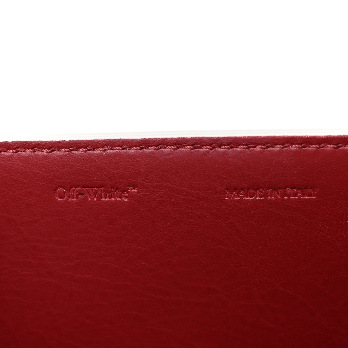 Calfskin Jitney 0.7 Rent Money Crossbody Bag White