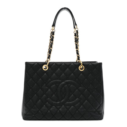 Chanel Caviar Quilted Grand Shopping Tote GST Black 1 of 14