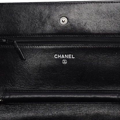 Chanel Lambskin Quilted Reissue Wallet On Chain WOC Black 6 of 13