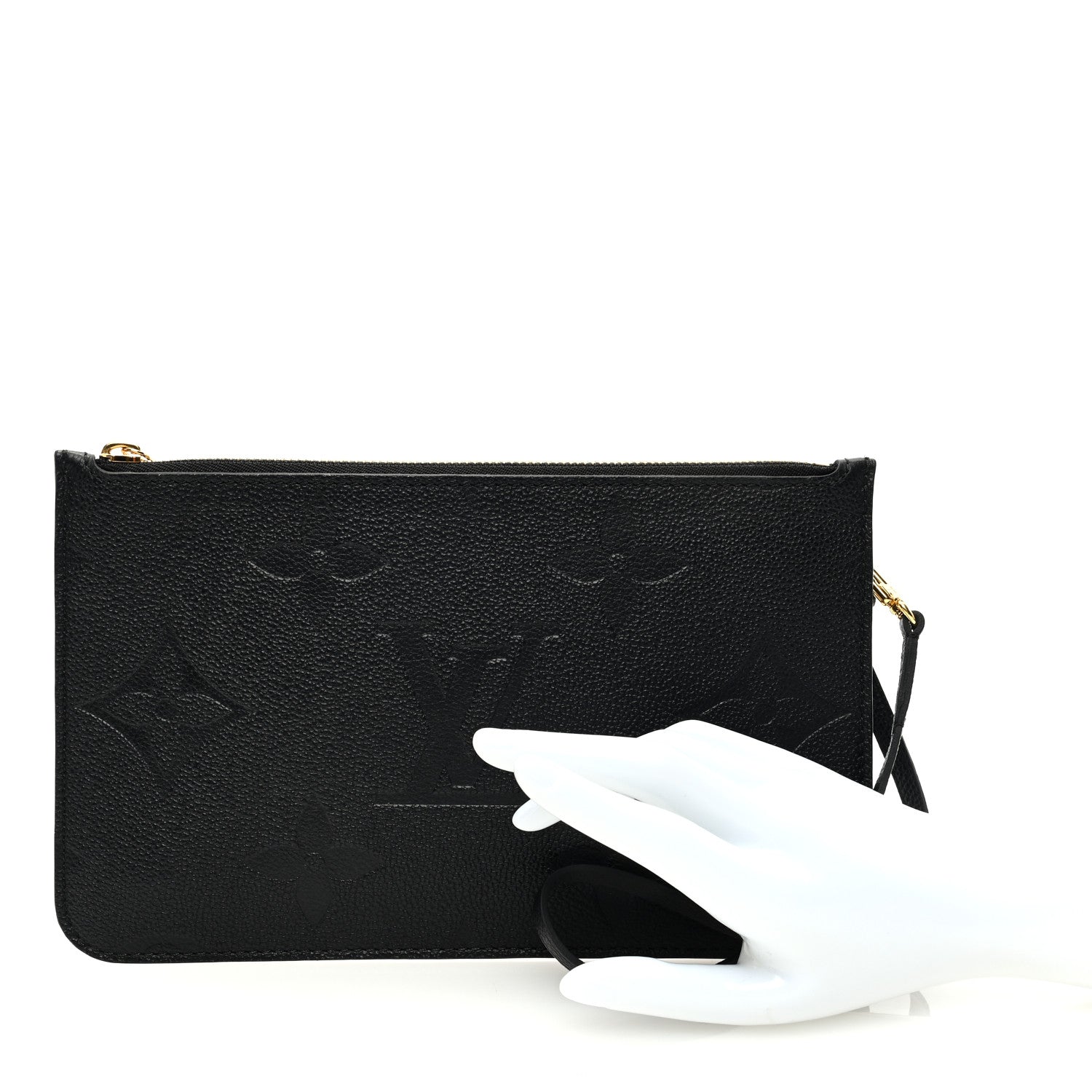 Louis Vuitton Empreinte Monogram Giant Neverfull MM Pochette Black 2 of 7