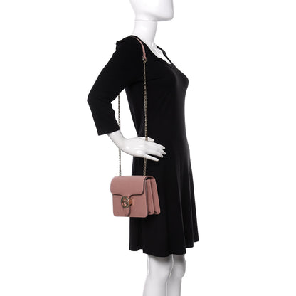 Gucci Dollar Calfskin Small Interlocking G Shoulder Bag Soft Pink 2 of 10